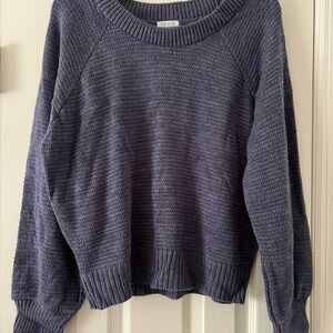 Time and Tru Women's Dark Blue Crew Neck Sweater